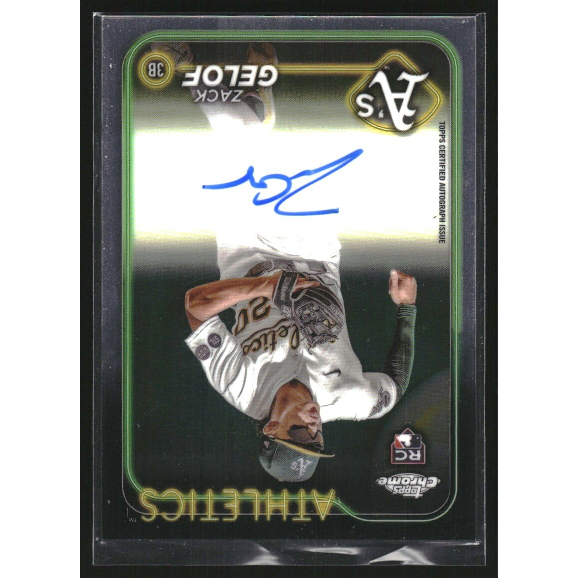2024 Topps Chrome Rookie Autographs #RAZG Zack Gelof. rookie card picture