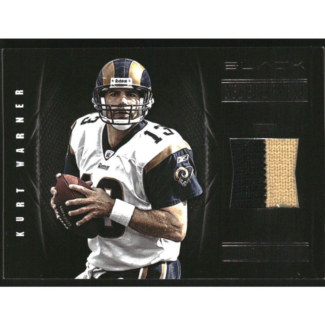 2012 Panini Black NFL Equipment Prime #52 Kurt Warner/49. rookie card picture