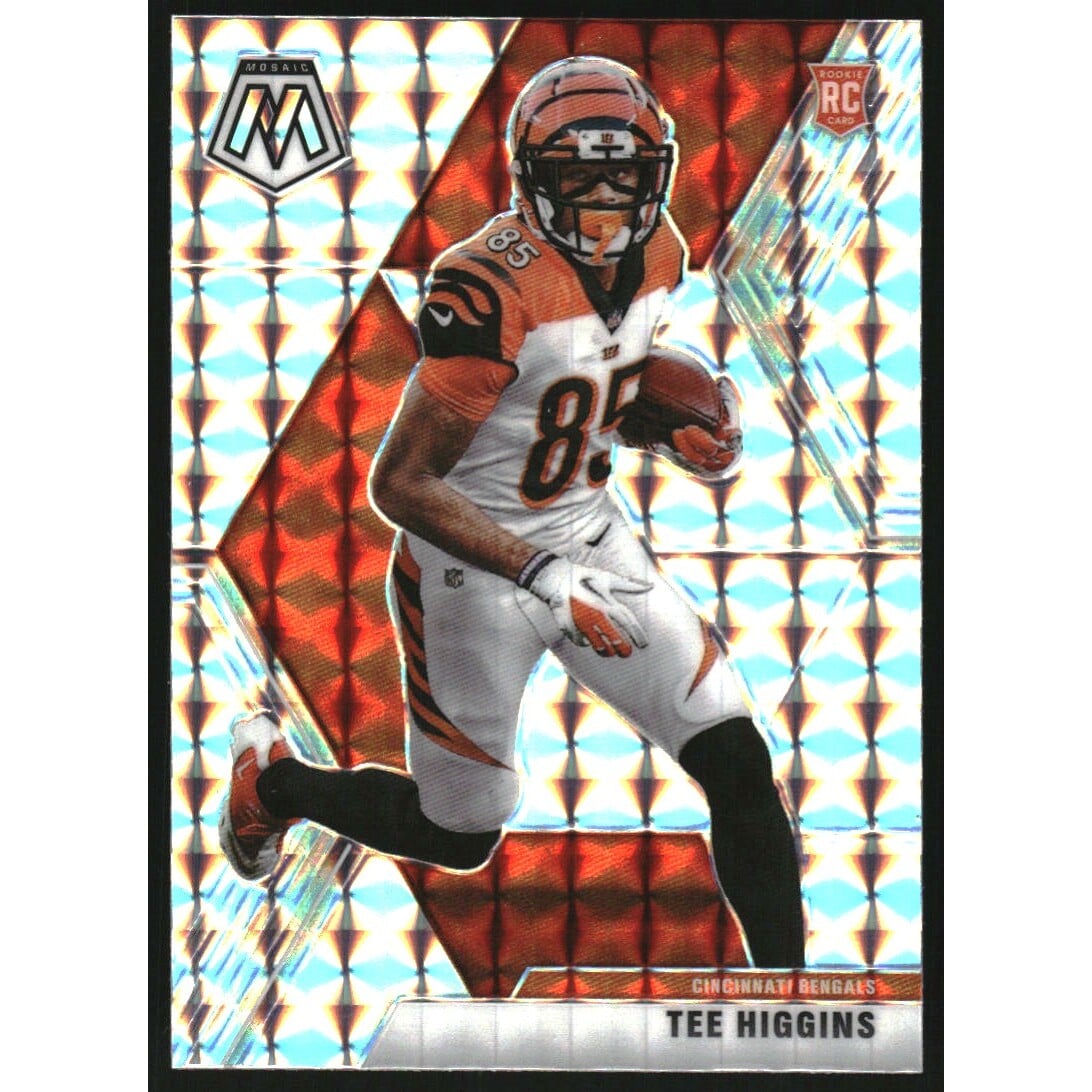 2020 Panini Mosaic Mosaic #213 Tee Higgins. rookie card picture