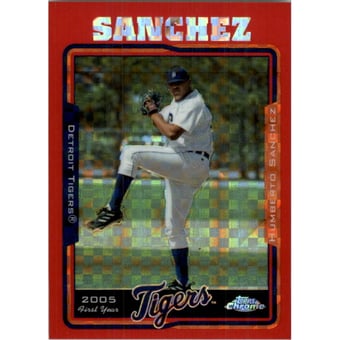 2005 Topps Chrome Update Red X-Fractors #117 Humberto Sanchez FY