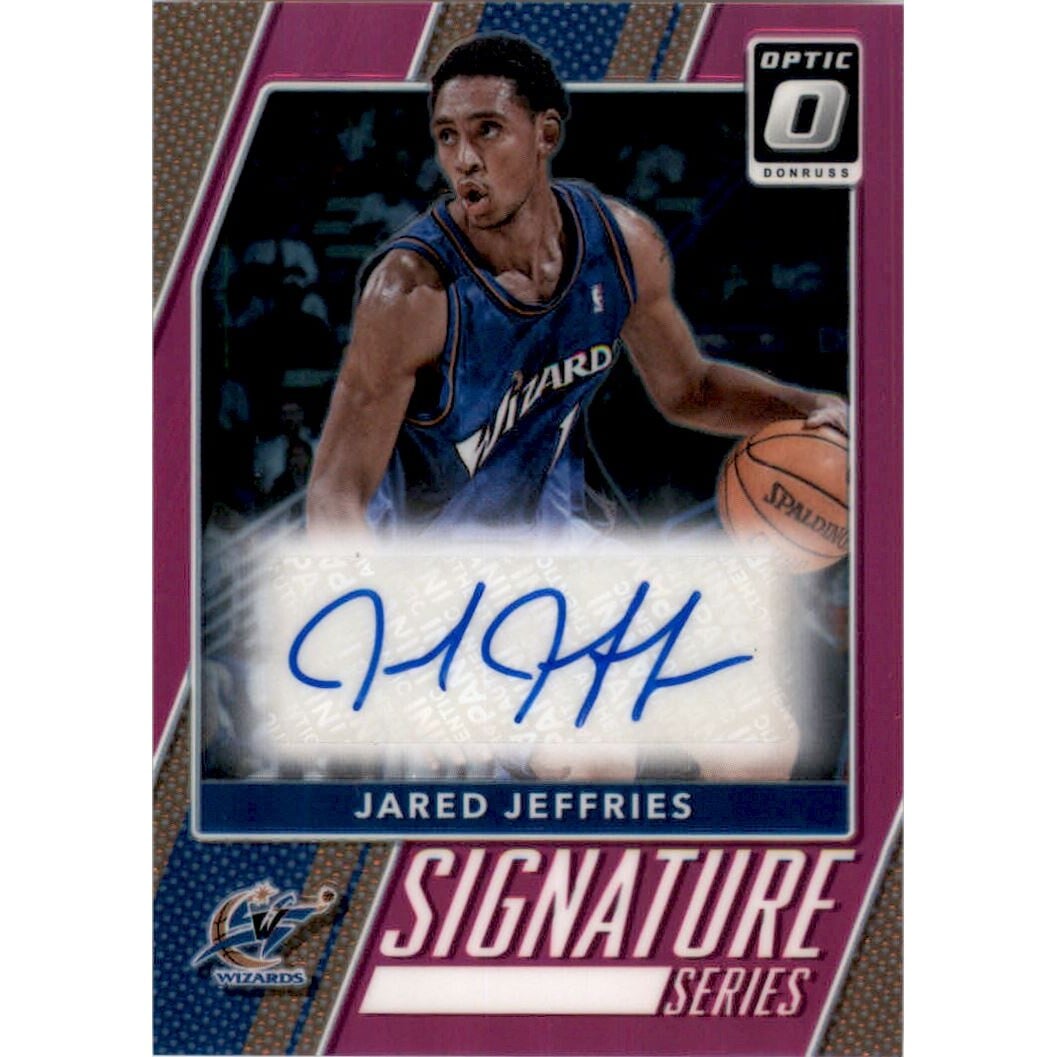 2017-18 Donruss Optic Signature Series Pink #68 Jared Jeffries. rookie card picture