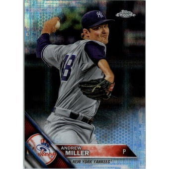 2016 Topps Chrome Blue Wave Refractors #176 Andrew Miller