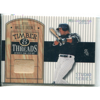 2004 Donruss Timber and Threads Studio Series #TT31 Magglio Ordonez Bat