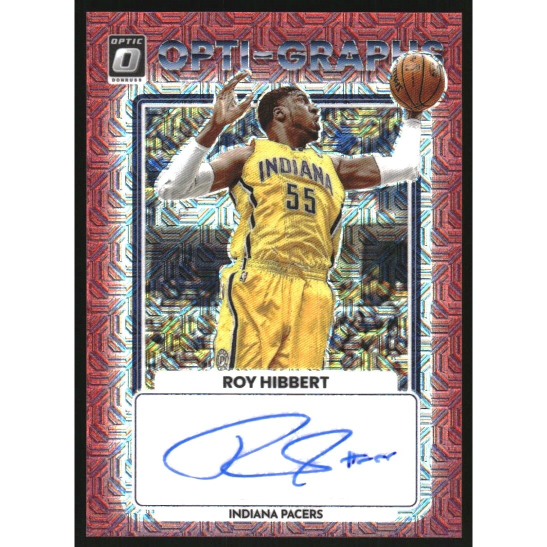 2022-23 Donruss Optic Opti-Graphs Choice #50 Roy Hibbert. rookie card picture