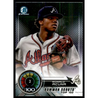 2018 Bowman Chrome Scouts Top 100 #BTP2 Ronald Acuna