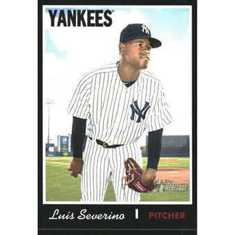 2019 Topps Heritage Black Border #416 Luis Severino