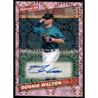 2020 Donruss Retro '86 Signatures Pink Fireworks #56 Donnie Walton/199