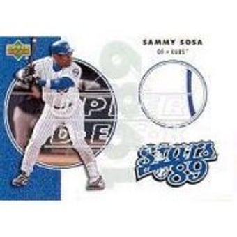 2002 UD Authentics Stars of '89 Jerseys #SLSS Sammy Sosa