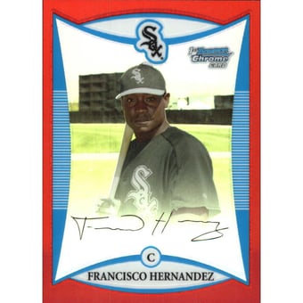 2008 Bowman Chrome Prospects Red Refractors #BCP68 Francisco Hernandez