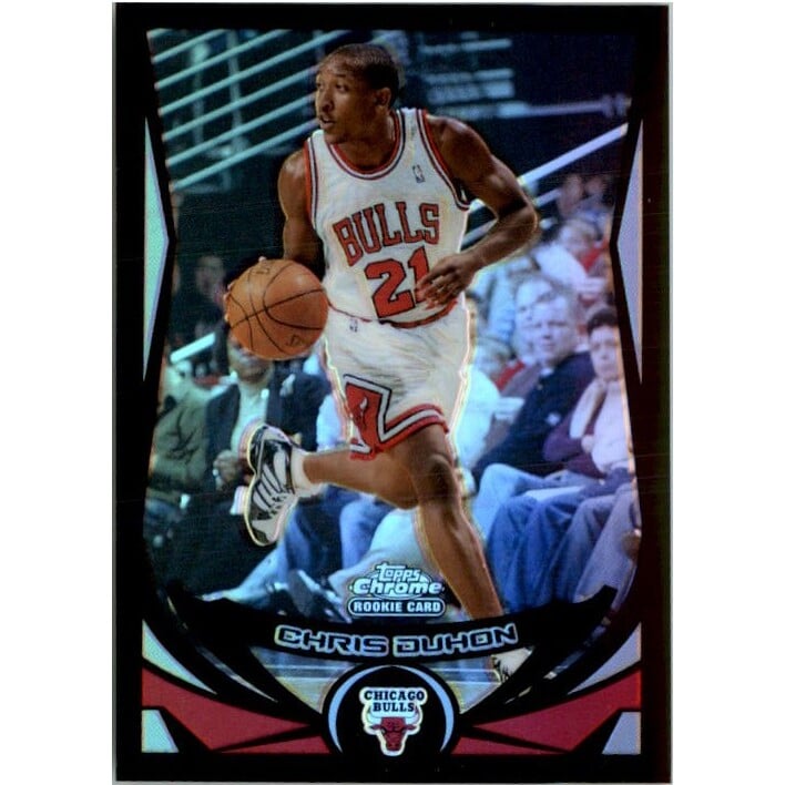 2004-05 Topps Chrome Refractors Black #197 Chris Duhon. rookie card picture
