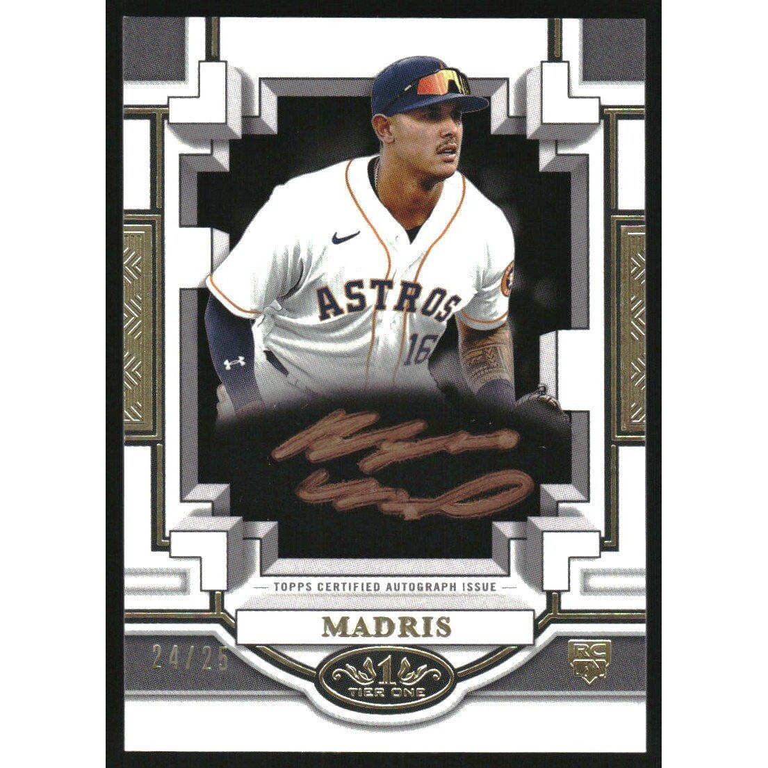 2023 Topps Tier One Break Out Autographs Bronze Ink #BOABM1 Bligh Madris. rookie card picture