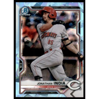 2021 Bowman Chrome Sapphire Prospects Aqua Refractors #BCP46 Jonathan India