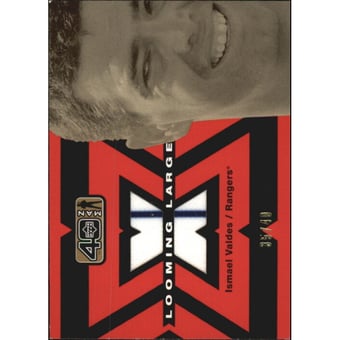 2002 Upper Deck 40-Man Looming Large Jerseys Gold #LIV Ismael Valdes