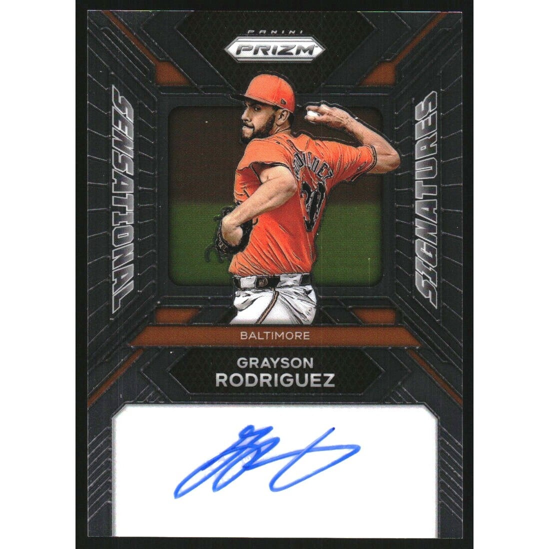 2024 Panini Prizm Sensational Signatures #32 Grayson Rodriguez. rookie card picture