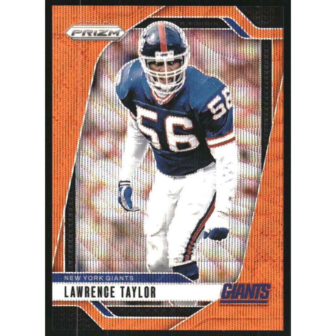 2024 Panini Prizm Prizms Orange Wave #219 Lawrence Taylor. rookie card picture