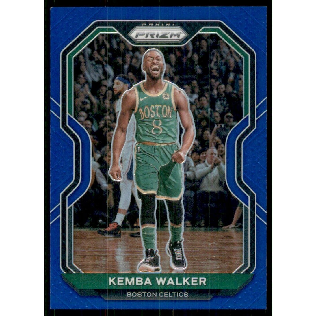 2020-21 Panini Prizm Prizms Blue #122 Kemba Walker. rookie card picture