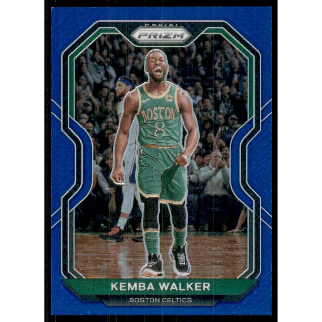 2020-21 Panini Prizm Prizms Blue #122 Kemba Walker. rookie card picture
