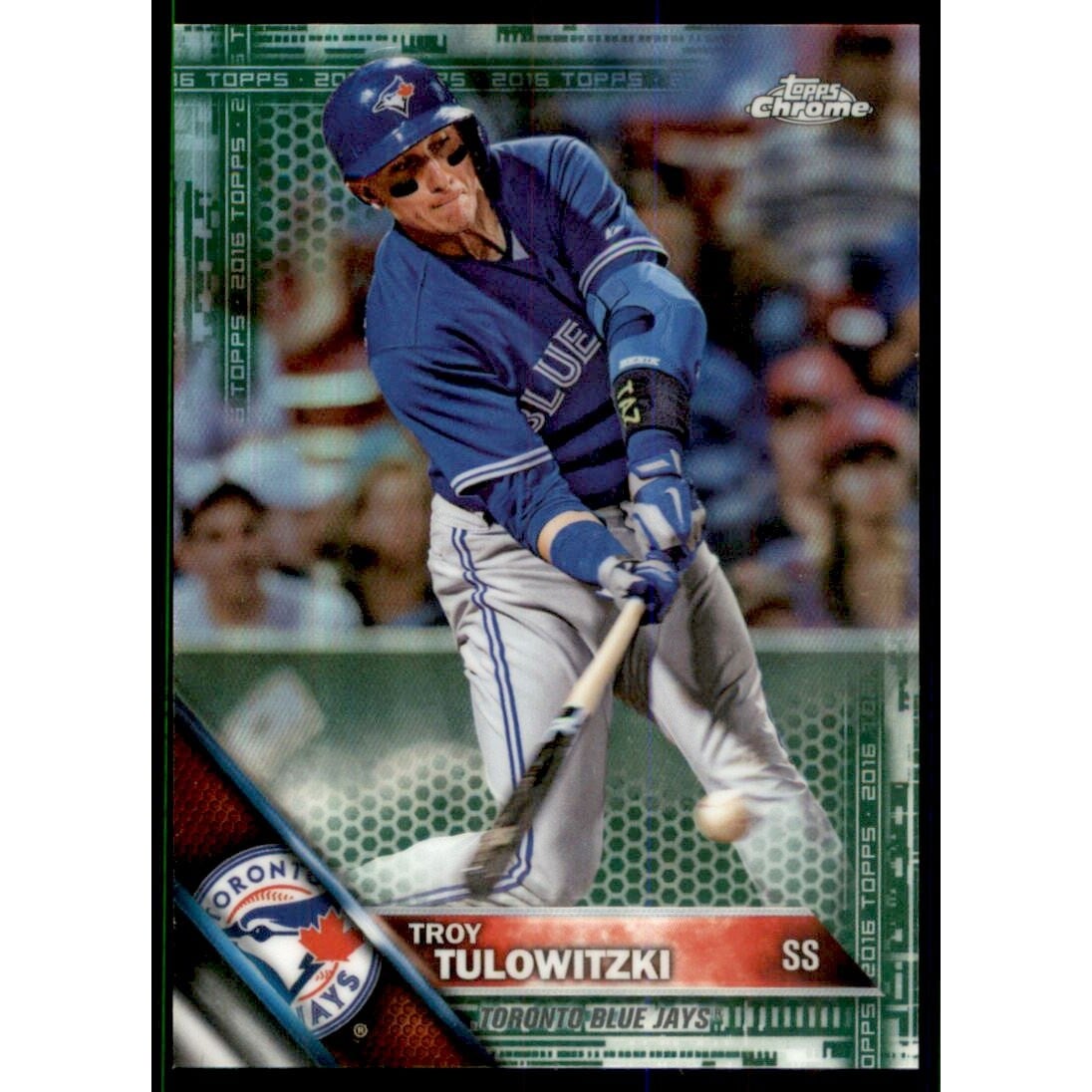 2016 Topps Chrome Green Refractors #194 Troy Tulowitzki. rookie card picture