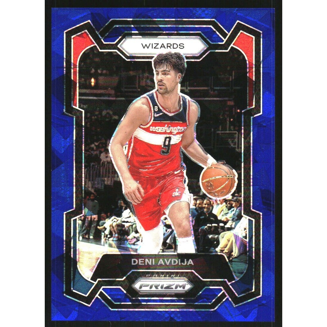 2023-24 Panini Prizm Prizms Blue Ice #261 Deni Avdija. rookie card picture