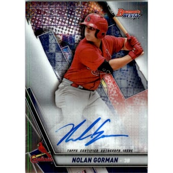 2019 Bowman's Best Best of '19 Autographs #B19NG Nolan Gorman