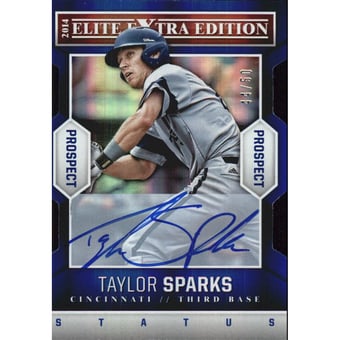 2014 Elite Extra Edition Prospects Signatures Status Blue #38 Taylor Sparks