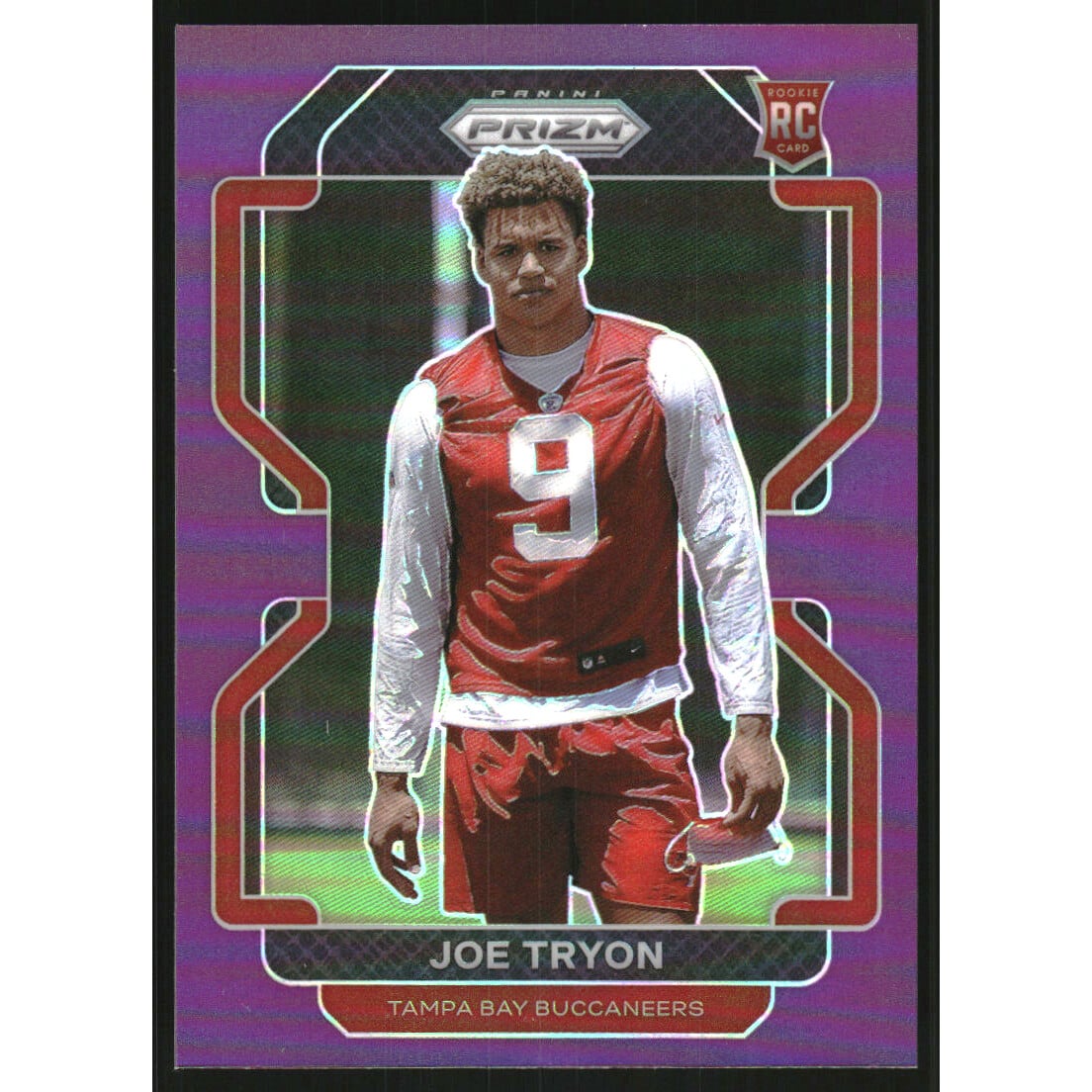 2021 Panini Prizm Prizms Purple #381 Joe Tryon-Shoyinka. rookie card picture