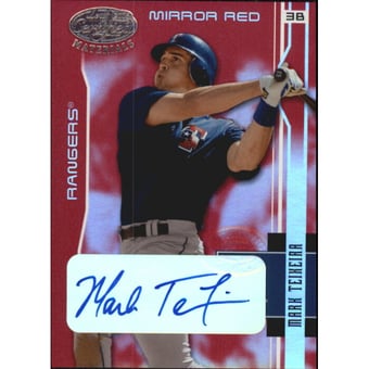 2003 Leaf Certified Materials Mirror Red Autographs #188 Mark Teixeira/15