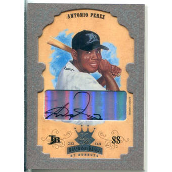 2004 Diamond Kings DK Signatures Framed Silver #97 Antonio Perez/10