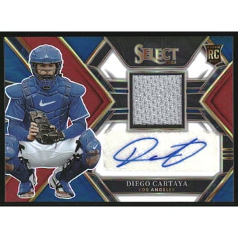 2023 Select Rookie Jersey Autographs Prizms Tri-Color #7 Diego Cartaya