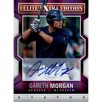 2014 Elite Extra Edition Signature Status Purple #23 Gareth Morgan