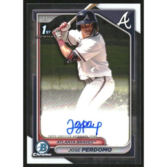 2024 Bowman Chrome Prospect Autographs #CPAJP Jose Perdomo