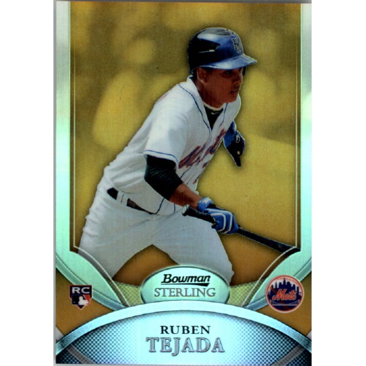 2010 Bowman Sterling Gold Refractors #45 Ruben Tejada. rookie card picture