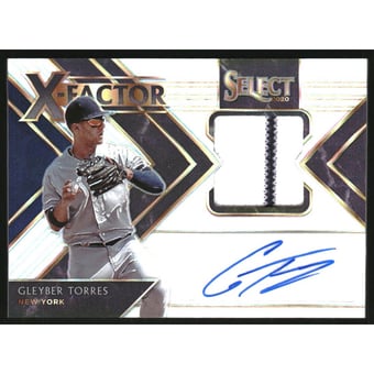 2020 Select X-Factor Material Signatures Prizms Holo #20 Gleyber Torres/75