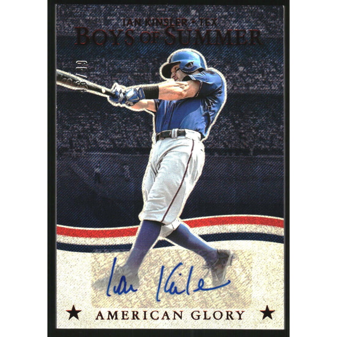 2025 Panini Boys of Summer American Glory Signatures Red #20 Ian Kinsler/49. rookie card picture