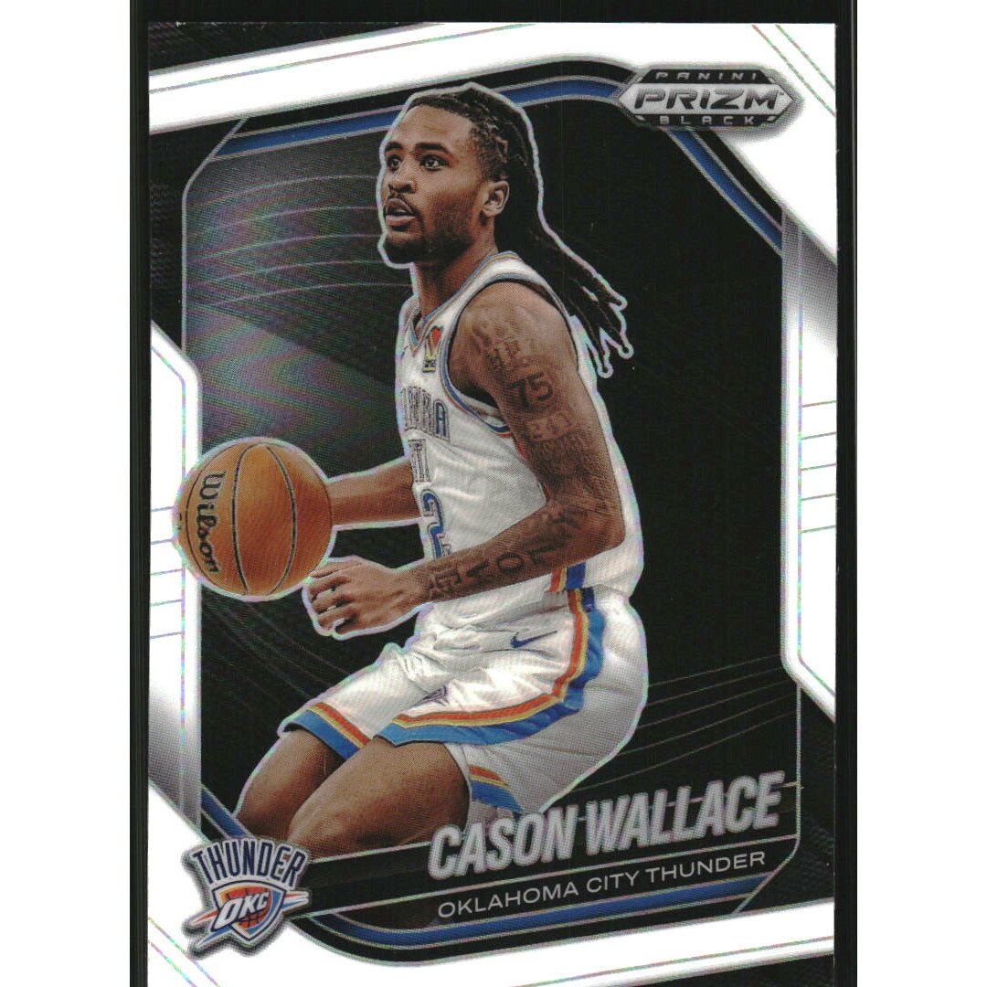 2024-25 Panini Prizm Black Prizms White #20 Cason Wallace. rookie card picture