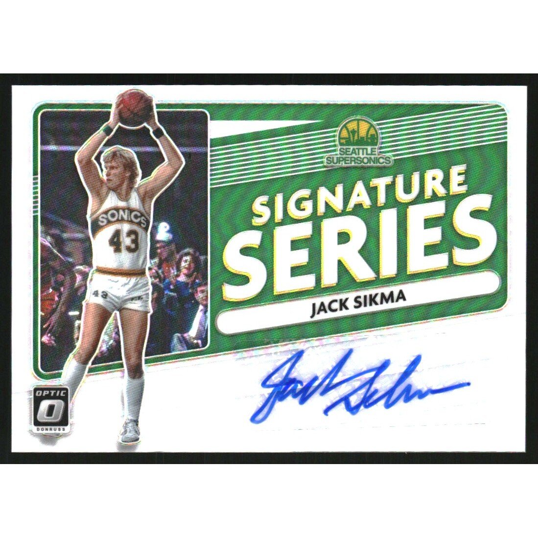 2020-21 Donruss Optic Signature Series Holo #16 Jack Sikma. rookie card picture