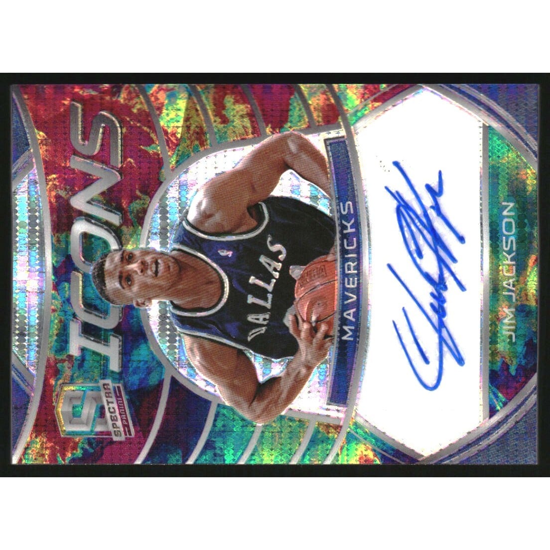 2019-20 Panini Spectra Icons Autographs Celestial #4 Jim Jackson. rookie card picture