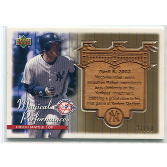 2004 Upper Deck Magical Performances Gold #11 Hideki Matsui Grand Slam