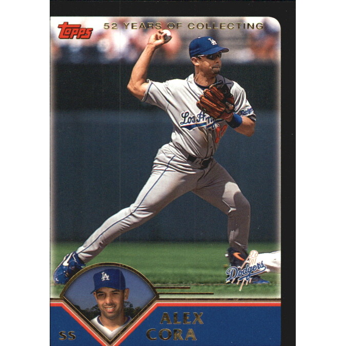 2003 Topps Black #586 Alex Cora. rookie card picture