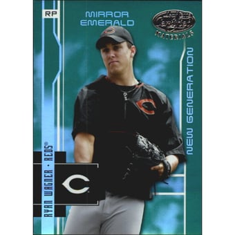 2003 Leaf Certified Materials Mirror Emerald #258 Ryan Wagner NG