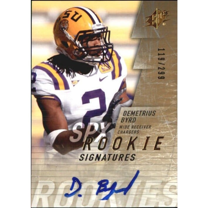 2009 SPx #150 Demetrius Byrd AU RC