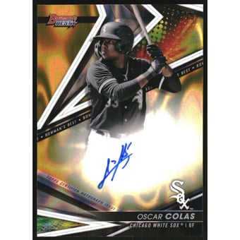 2022 Bowman's Best Best of '22 Autographs Gold Lava Refractors #B22OC Oscar Colas
