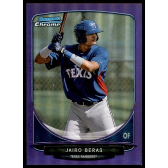 2013 Bowman Chrome Prospects Purple Refractors #BCP105 Jairo Beras