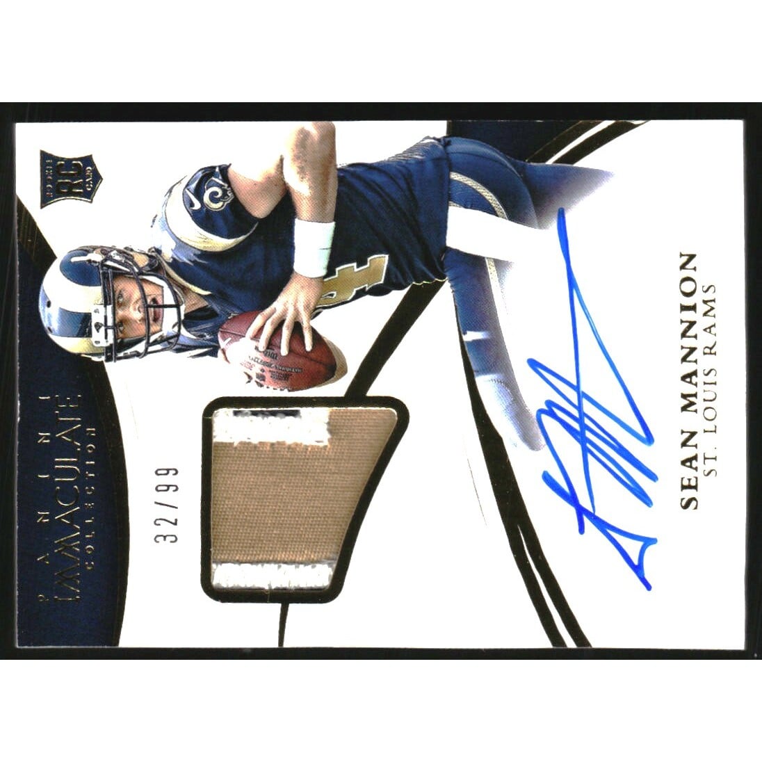 2015 Immaculate Collection #140 Sean Mannion JSY AU RC