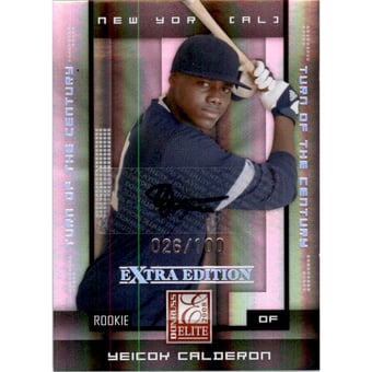 2008 Donruss Elite Extra Edition Signature Turn of the Century #186 Yeicok Calderon/100