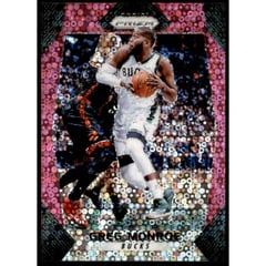 2017-18 Panini Prizm Prizms Fast Break Pink #186 Greg Monroe