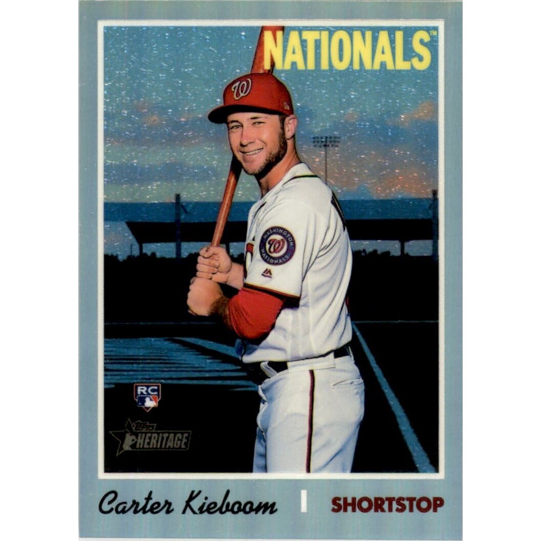 2019 Topps Heritage Chrome Refractors #THC523 Carter Kieboom. rookie card picture