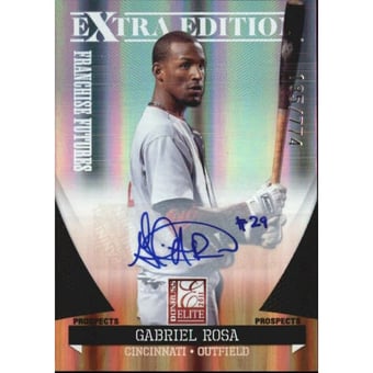 2011 Donruss Elite Extra Edition Franchise Futures Signatures #20 Gabriel Rosa