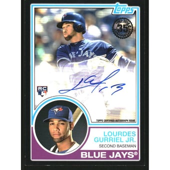 2018 Topps '83 Topps Autographs Black #83ALU Lourdes Gurriel Jr./99 UPD