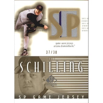 2002 SP Authentic Game Jersey Gold #JCS Curt Schilling/38
